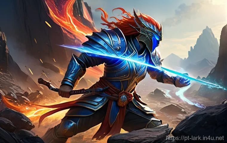 로스트아크 모험의 서 보상 - **Prompt 1: "The Grand Discovery of Arkesia"**
    A heroic female adventurer, clad in intricate fan...