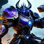 로스트아크 디스트로이어 장비 세팅 - **Lost Ark Destroyer: Perfect Swing Impact**
    A heavily armored Lost Ark Destroyer, a male charac...