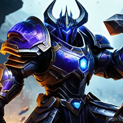 로스트아크 디스트로이어 장비 세팅 - **Lost Ark Destroyer: Perfect Swing Impact**
    A heavily armored Lost Ark Destroyer, a male charac...