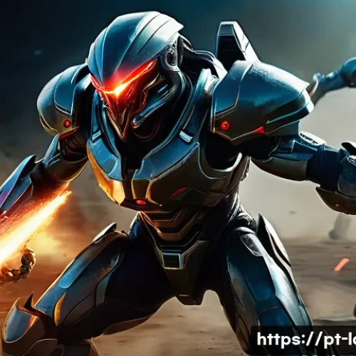 로스트아크 발탄 레이드 기믹 공략 - A dynamic battle scene featuring a large, menacing alien creature named Baltan with glowing red eyes...